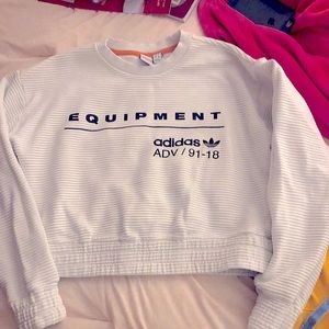 Adidas shirt women’s long sleeved crop sweater